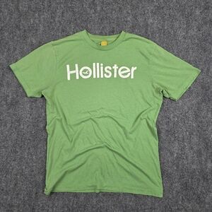 Hollister Green Vintage Logo Graphic Tee Medium